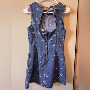 H&M Blue Floral Mini Dress